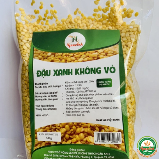 Đậu xanh không vỏ 500g